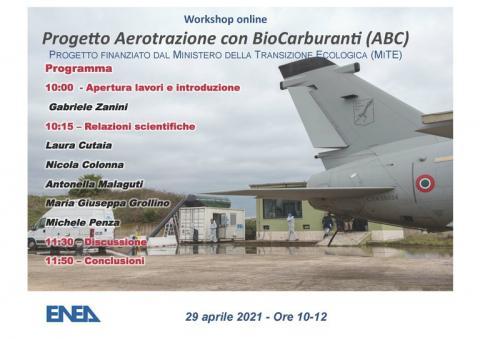 webinar risultati progetto Aerotrazione con Biocarburanti