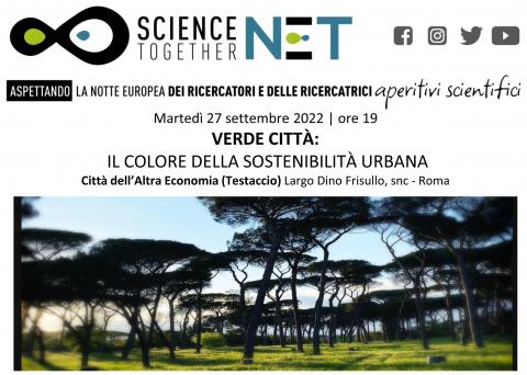 locandina aperiscienza sul verde urbano