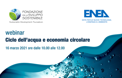 locandina webinar ciclo dell'acqua e economia circolare