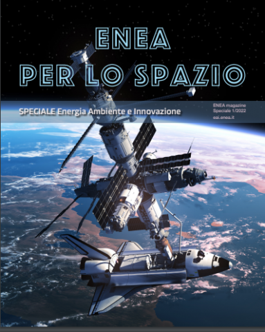 Copertina dello speciale ENEA per lo Spazio della rivista Energia, Ambiante e Innovazione