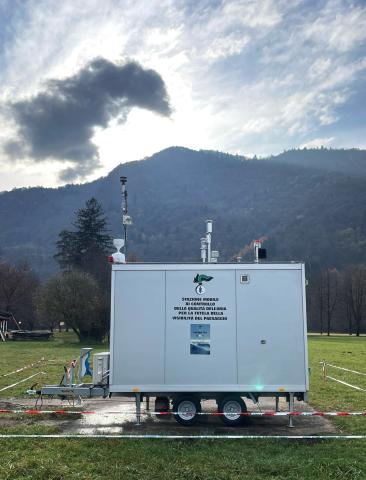visibility station at Feltre, BL, Italy.