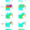 mappe di concentrazioni di vari tipi di pollini