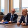 Un momento dell'incontro per la firma dell'Accordo Quadro