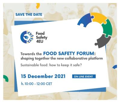 Save the date Foodsafety4eu