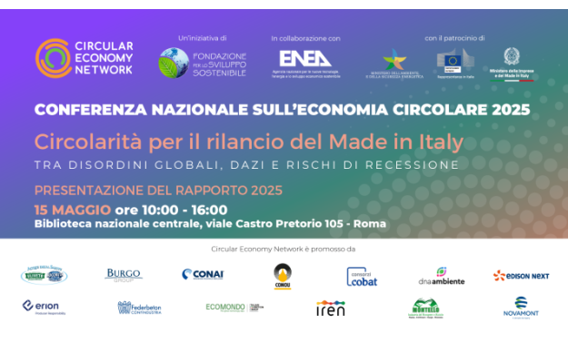 Locandina conferenza nazionale economia circolare 2025