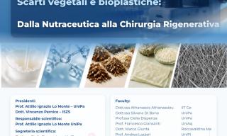 Locandina Workshop nazionale – Nanotecnologie e siero del latte Scarti vegetali e bioplastiche: Dalla Nutraceutica alla Chirurgia Rigenerativa