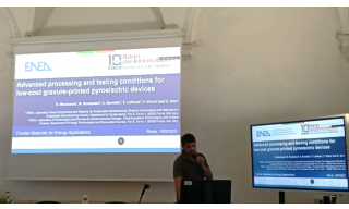 presentazioni dei ricercatori ENEA Riccardo Miscioscia e Francesca Varsano al Simposio “Frontier Materials for Energy Applications”